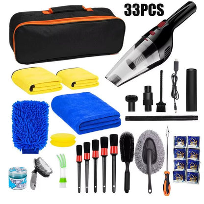 Car Vaccum cleaner and detailing kit